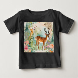 "Bezauberndes Forest Animal Fantasy Zoo Art Baby Baby T-shirt