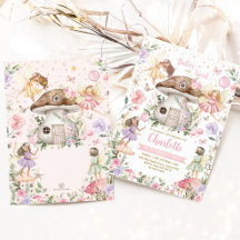 Bezauberndes Forest Fairy Blumengarten Girl Birthd