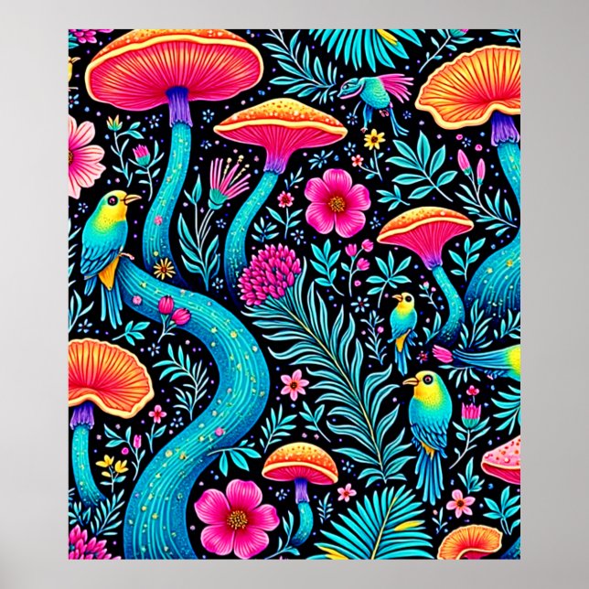 Bezauberndes Forest Whimsical Dream Design Poster (Vorne)