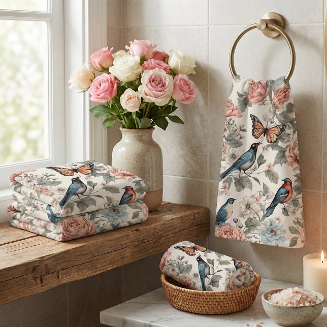 Bezauberndes Gartenbadetuch-Set Badhandtuch Set (Von Creator hochgeladen)