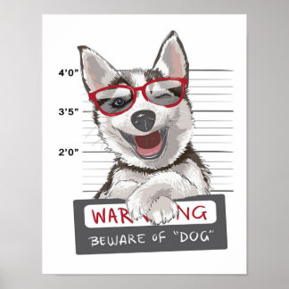 bezauberndes Happy Husky Poster