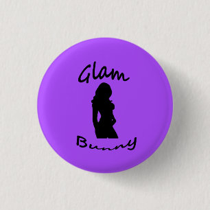 Bezauberndes Häschen-Logo-Button Button