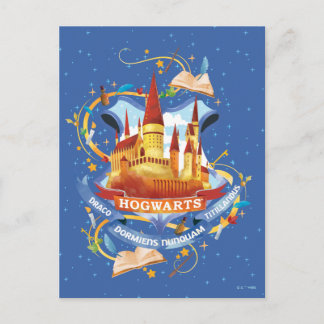 Bezauberndes HOGWARTS™ Schloss Harry Potters | Postkarte