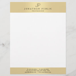 Bezauberndes Imitat-Goldelegantes Briefbogen