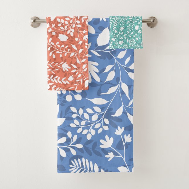 Bezauberndes Muster aus Hübschem Blumengarten Badhandtuch Set (Insitu)