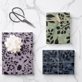 Bezauberndes Muster aus Hübschem Blumengarten Geschenkpapier Set