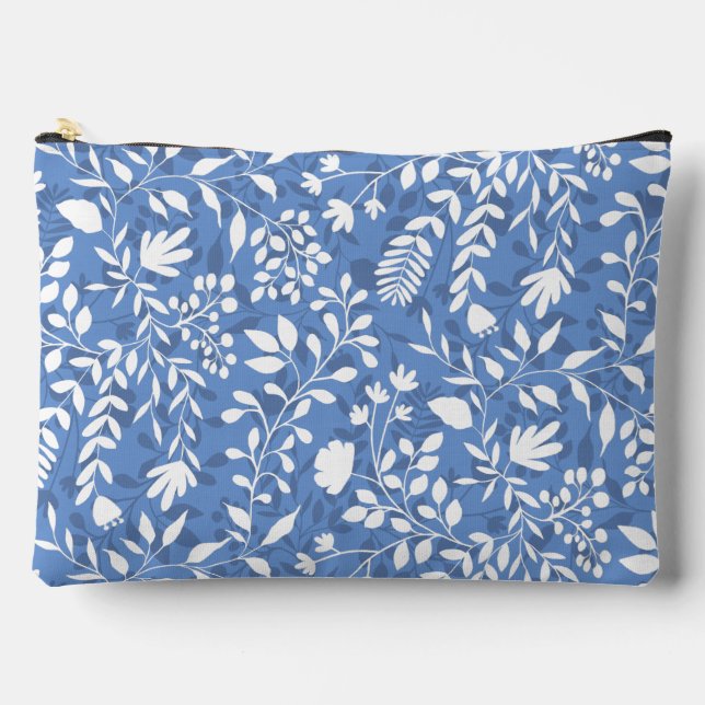 Bezauberndes Muster aus Hübschem Blumengarten Zubehörtasche (Vorderseite)