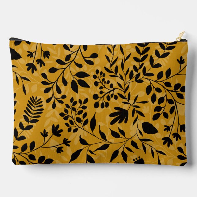 Bezauberndes Muster aus Hübschem Blumengarten Zubehörtasche (Rückseite)