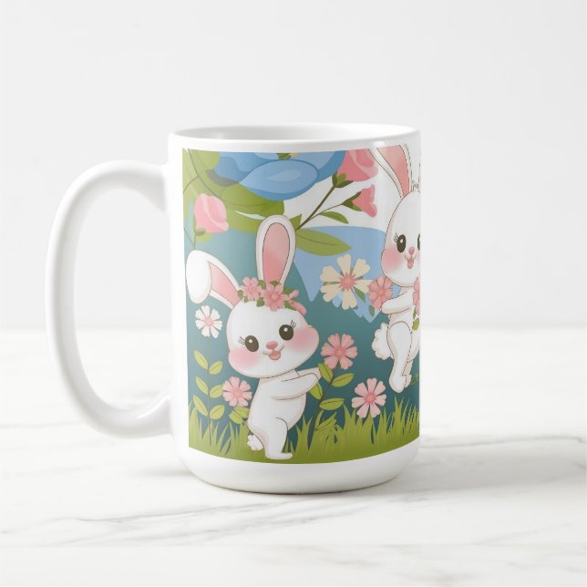 Bezauberndes Osterfeierdesign Kaffeetasse (Links)