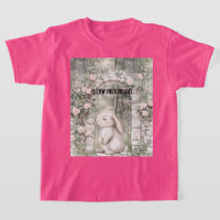 Bezauberndes Pink Floral Garden Bunny