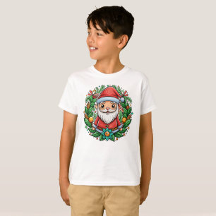 Bezauberndes Santa Gnome mit festlichem Kamin T-Shirt