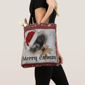 Bezauberndes Santa Kitty überall in Design Shoppin