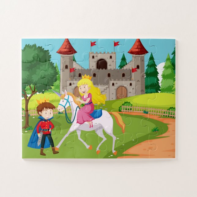Bezauberndes Schloss Adventure Kids'Jigsaw Puzzle (Horizontal)