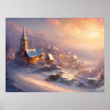 Bezauberndes Schneedorf