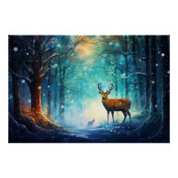 Bezauberndes Schneewald Artwork-82109