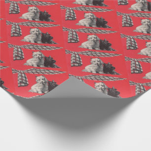 bezauberndes schottisches Terrier-Print Geschenkpapier