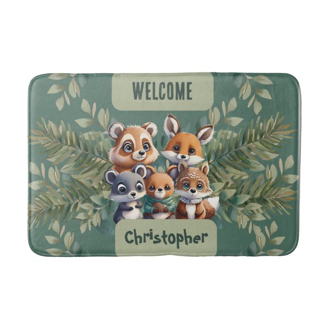 Bezauberndes Schwanz Baby Badematte (Vorderseite)