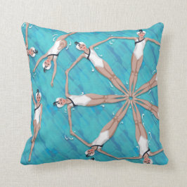 Bezauberndes Sychronized Schwimmen-Muster Kissen