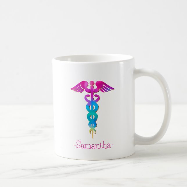 Bezauberndes und farbenfrohes Logo-Design Kaffeetasse (Rechts)