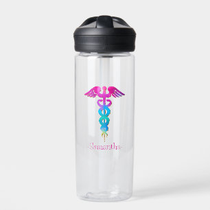 Bezauberndes und farbenfrohes Logo-Design Trinkflasche