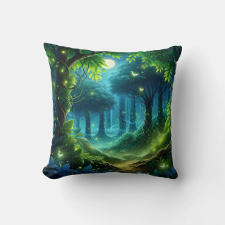 Bezauberndes Walddesign Kissen