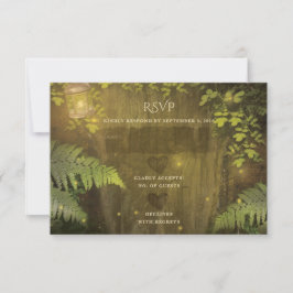Bezauberndes Waldgeheimgarten Traum Hochzeit RSVP