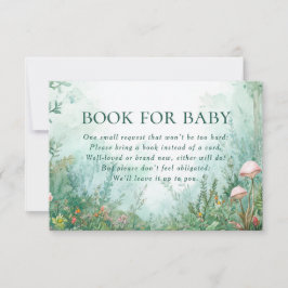 Bezauberndes Waldmärchenbuch für Baby RSVP Karte