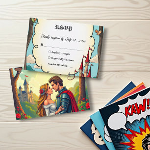 Bezauberndes Waldschlösschen Burg Märchenfest Hoch RSVP Karte