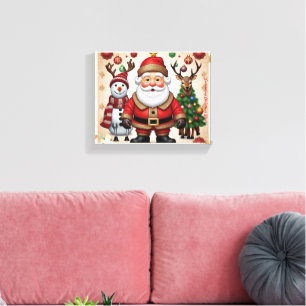 "Bezauberndes Weihnachtsglühen" Leinwanddruck