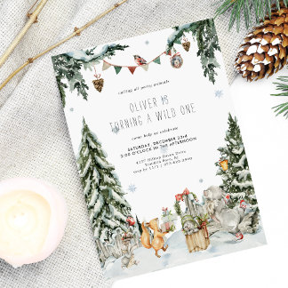 Bezauberndes Winterwald zum Geburtstag