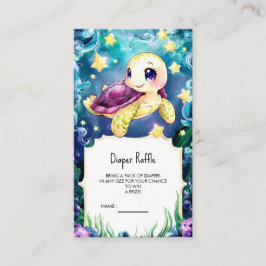 Bezaubert unter der Meeresschildkrötendusche Begleitkarte