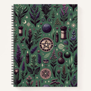 Bezauberte Botanica: Magische Kräuter und Hexerei Notizbuch