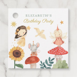 Bezauberte Fee Birthday Mushroom Geschenkanhänger