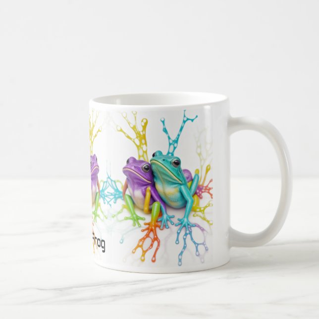 Bezauberte lebendige Frogbesties Co. Kaffeetasse (Rechts)