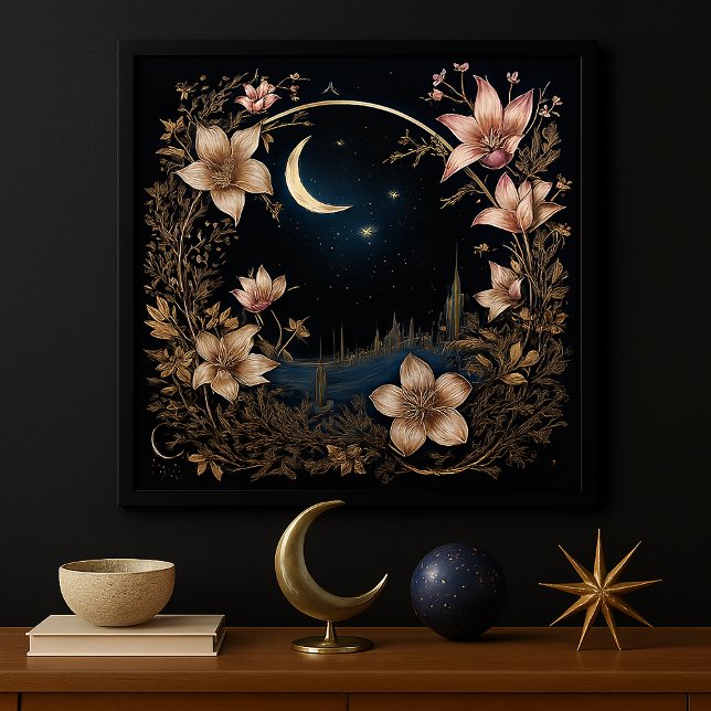 Bezauberte Lunar-Wiese Poster (Von Creator hochgeladen)