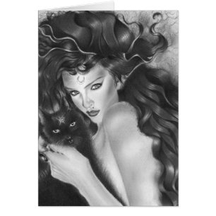 Bezauberte Miezekatze-Karte