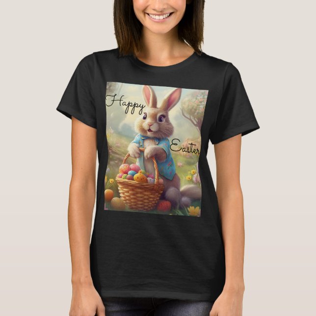 Bezauberte Ostern - Whimsical Bunny T-Shirt (Vorderseite)
