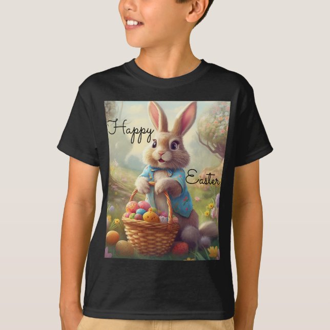 Bezauberte Ostern - Whimsical Bunny T-Shirt (Vorderseite)