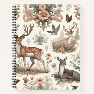 Bezauberte Waldflüster: Viktorianische Tierwelt Notizbuch