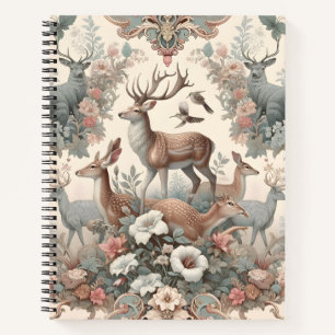 Bezauberte Waldflüster: Viktorianische Tierwelt Notizbuch