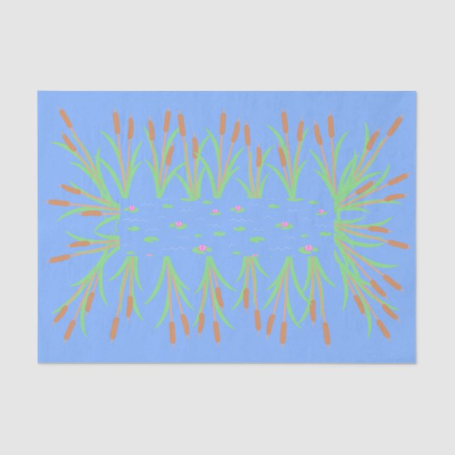 Bezauberte Waldfüßer-Teigschnecken und Lily Pads Seidenpapier (Vorderseite)