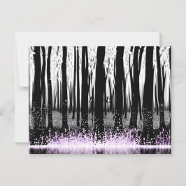 Bezauberte Waldschatten und tanzende Petalen Postkarte