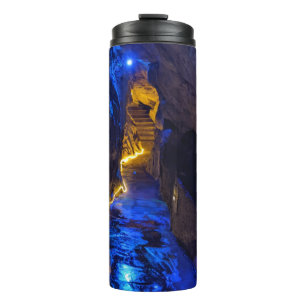 Bezauberter blauer Höhlenweg, Rockstadt Thermosbecher