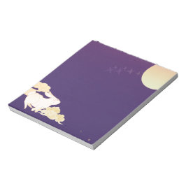 Bezauberter Bunny Moon Notizblock