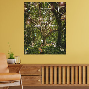 Bezauberter Forest Fairies Bunny Butterflies Fox Poster