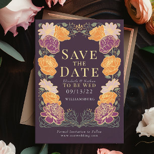 Bezauberter Garten Hochzeit Save the Date Grün Einladung