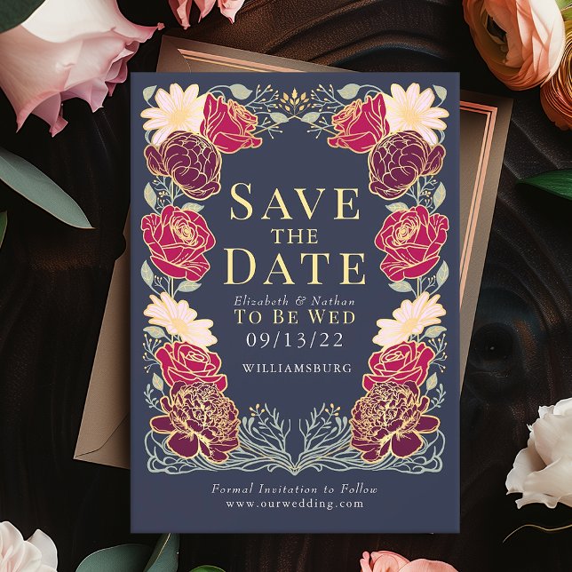 Bezauberter Garten Hochzeit Save the Date Grün Einladung (Von Creator hochgeladen)