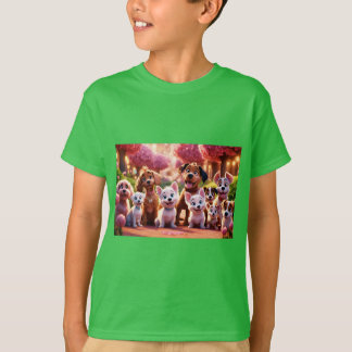 Bezauberter Garten mit Hunden T-Shirt