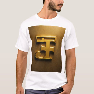 Bezauberter Gold Plus Sign-T - Shirt
