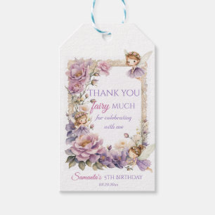 Bezauberter Lila Fairy Whimsical Geschenkanhänger